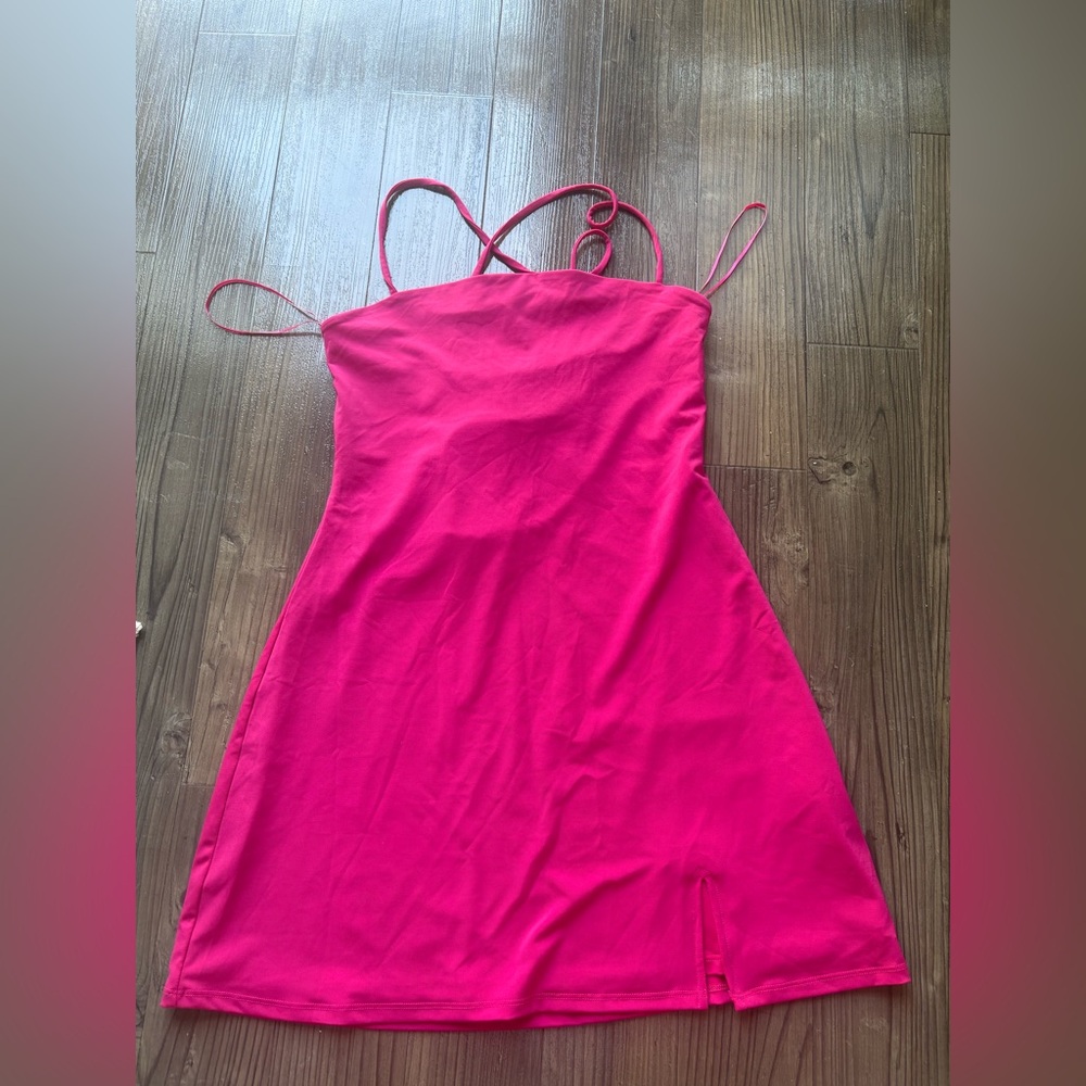 Garage Hot Pink Strappy Dress